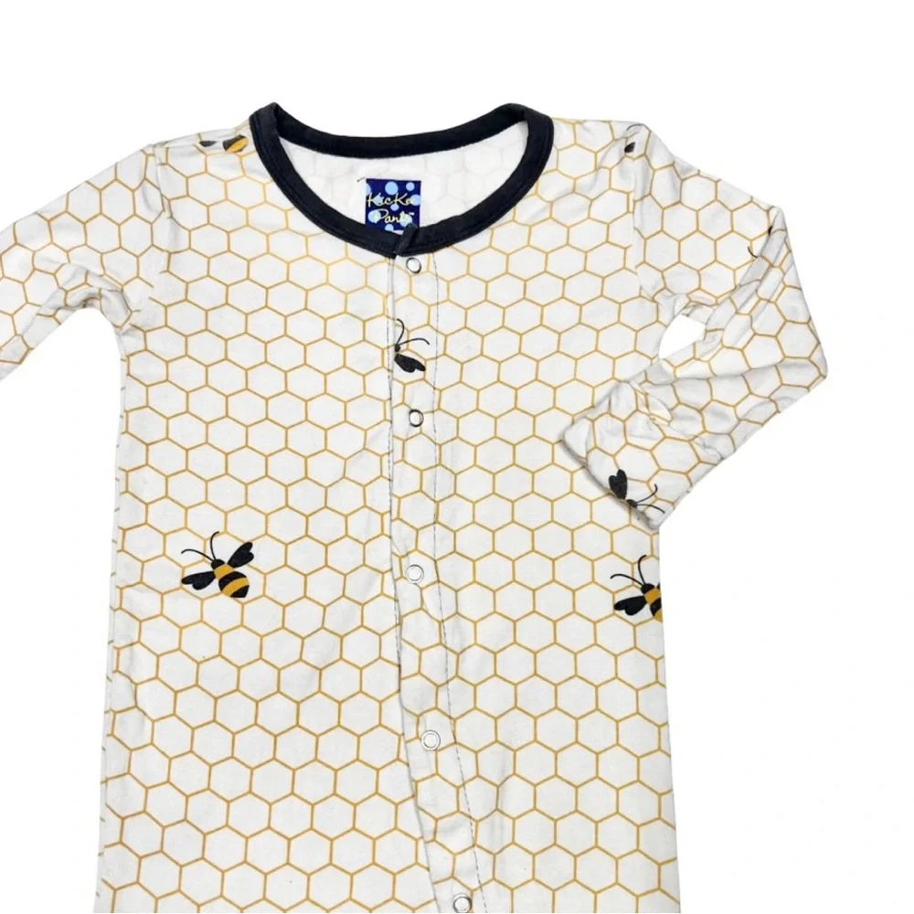 Kickee Pants Natural Honeycomb‎ Footie